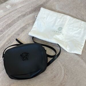 AUTHENTIC VERSACE BLACK CROSS BODY BAG
